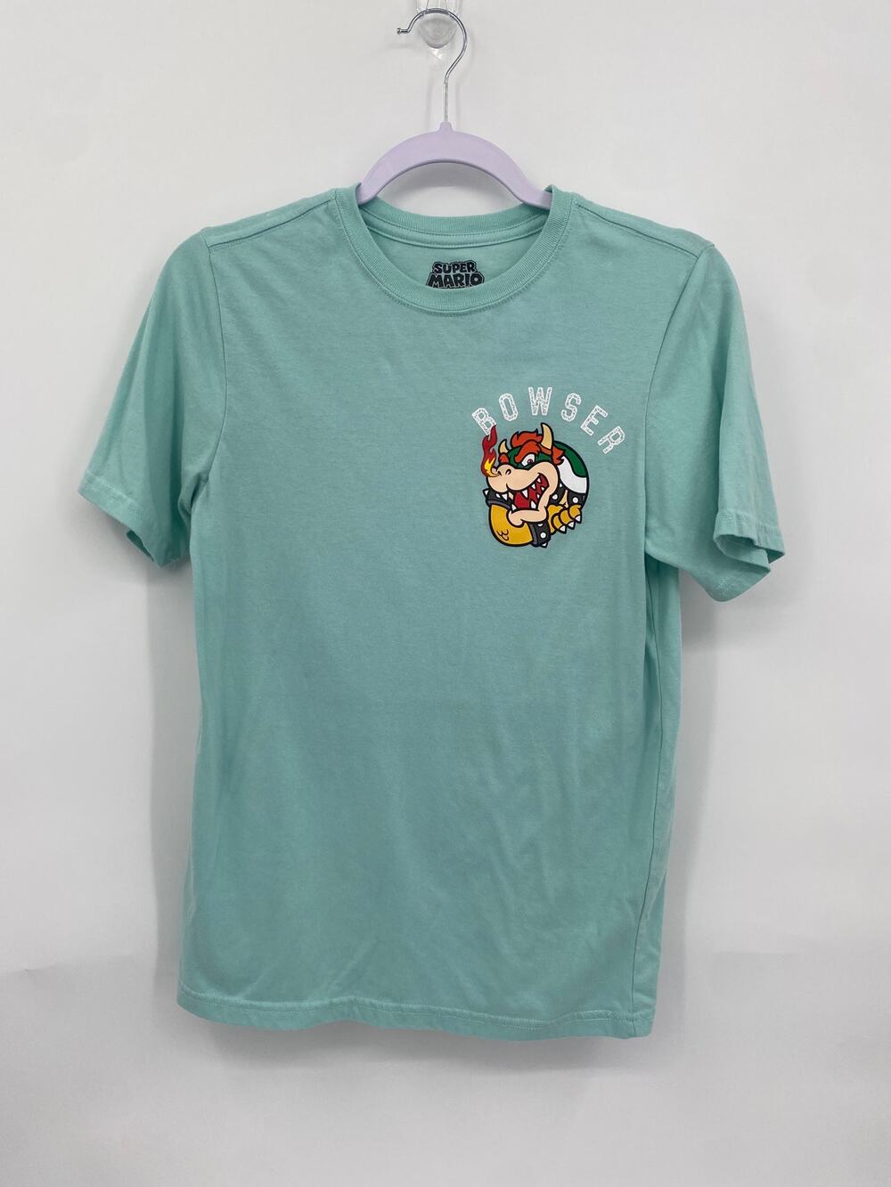 Super Mario Blue Bowser King of the Koopas T-Shirt Youth XL18